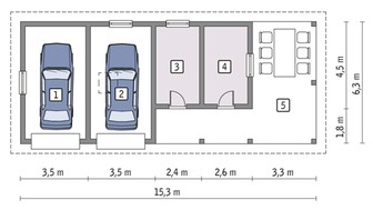 Гараж на 2 машины