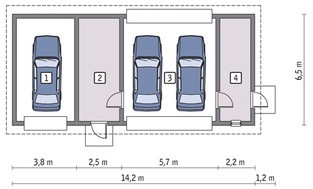 Гараж на 3 машины
