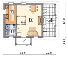 Компактный небольшой дом