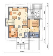 Коттедж с 4 спальнями и санузлами