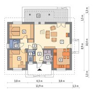 Интересный проект дома на 5 спален