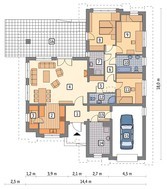 Очаровательный одноэтажный дом