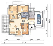 Красивый дом на 2 этажа