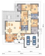 Одноэтажный просторный дом