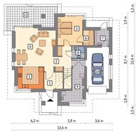 Изящный дом на 2 этажа