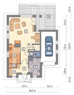 Двухэтажный коттедж с гаражом