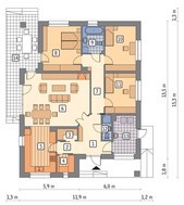 Величавый одноэтажный особняк