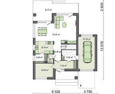 Двухэтажный дом на 130 м2