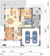 Солидный особняк с гаражом на 2 машины