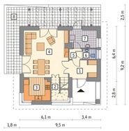 Проект дома на 5 спален