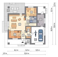 Двухэтажный представительный жилой дом