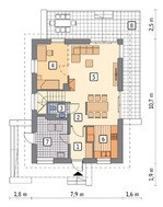 Милый двухэтажный дом на 5 спален