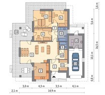 Интересный дом натуральной направленности