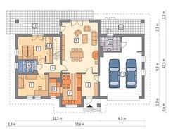 Привлекательный дом с мансардой