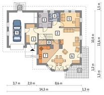 Представительская усадьба сложной формы