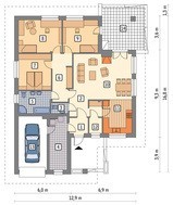 Стильный одноэтажный дом