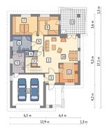 Проект интересного коттеджа с мансардой