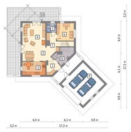 Проект интересного загородного дома