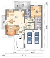 Привлекательный загородный дом с гаражом на 2 авто