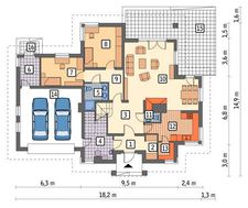 Красивый большой двухэтажный дом