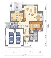 Проект неповторимого дома с гаражом на 2 машины