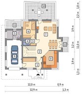 Интересный дом на 5 спален