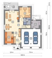 Симпатичный дом в коричневых тонах