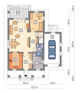 Двухэтажный особняк с красивой верандой