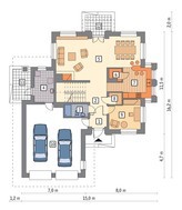 Интересный дом гармоничный окружающему ландшафту