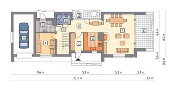 Проект интересного дома для узкого участка