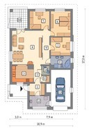 Красивый дом с двумя верандами и гаражом на 1 авто