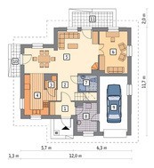 Интересный проект двухэтажного особняка с камином