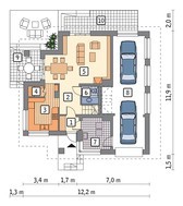 Проект двухэтажного особняка на 4 спальни