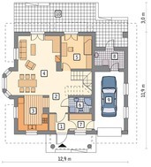 Красивый дом под великолепной крышей