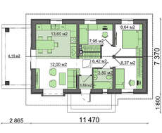 Удачный проект маленького одноэтажного дома