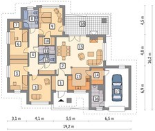 Оригинальный коттедж праздничного вида