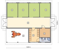 Конюшня с навесом