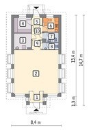 Красивый проект магазина с жилыми апартаментами