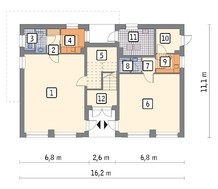 Двухэтажное здание с торговыми залами