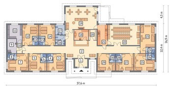 Здание для проживания туристов или пансионата