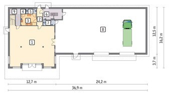 Современное здание универсального назначения