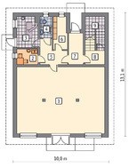 Двухэтажный торговый комплекс в стиле минимализма