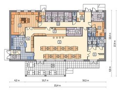 Современное здание общественного питания