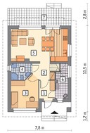 Интересный двухэтажный дом на 4 спальни