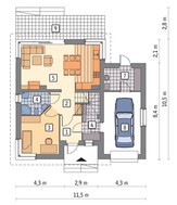 Проект уютного жилого дома на 4 спальни