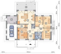 Жилой дом с красивыми верандами