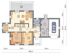 Проект жилого дома привлекательного вида
