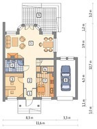 Живописный дом на два этажа