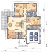 Запоминающийся двухэтажный дом на 7 спален