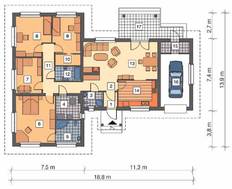 Проект жилого дома Т - образной формы